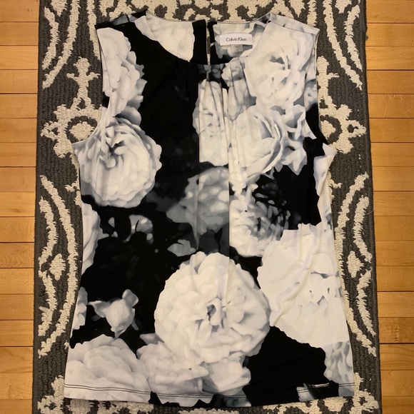 Calvin Klein Tops - Flowered Dressy Top Calvin Klein Tops - Flowered Dressy Top